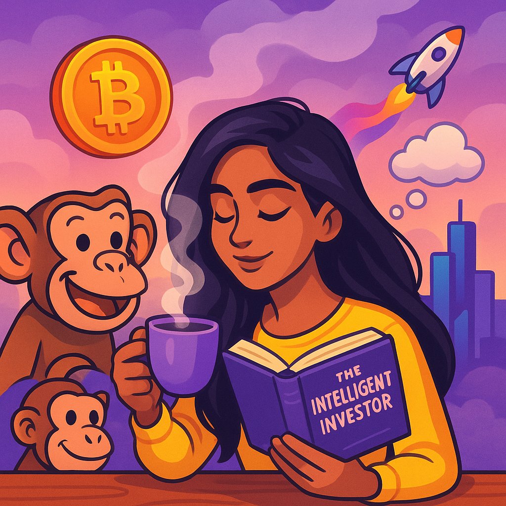 RealMacroFalcon's tweet image. Morning haze, coffee&apos;s gaze ☕️🌫. Do I dissect $BTC trends or lose myself in a chapter of &apos;The Intelligent Investor&apos; 📖💭? #MorningMusing - sometimes it&apos;s about the balance between profit and peace.