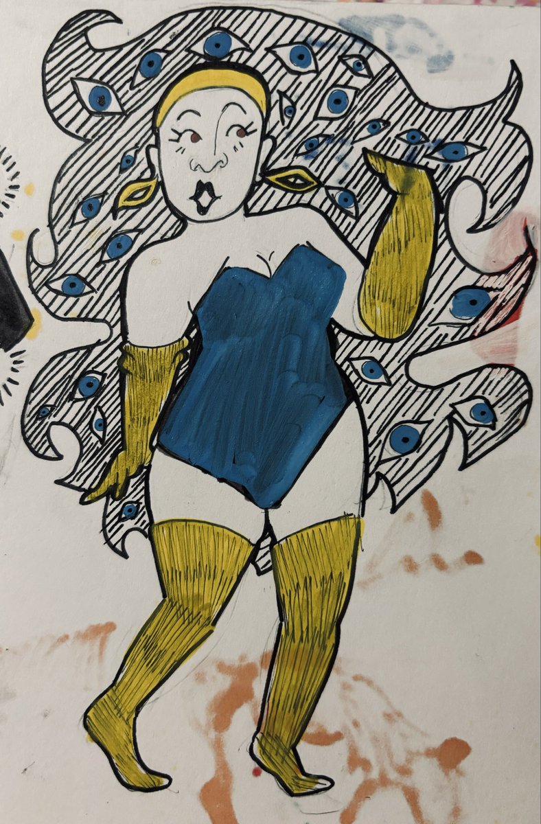 Keywordkiki's tweet photo. Some sketched done during the summer! ^^ ✨

#art
#ocart 
#mixedmedia
#sketch https://t.co/cooCiuIJWU