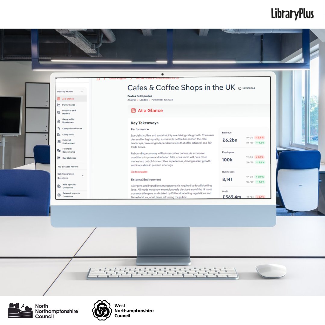 Library_Plus's tweet image. Happy #WorldStatisticsDay!
Unlock powerful industry insights with IbisWorld—free to access at Brixworth, Northamptonshire Central, Towcester, Kettering &amp;amp; Wellingborough Libraries.
Perfect for students, researchers &amp;amp; entrepreneurs!
#DataDriven #LibraryAccess #IbisWorld