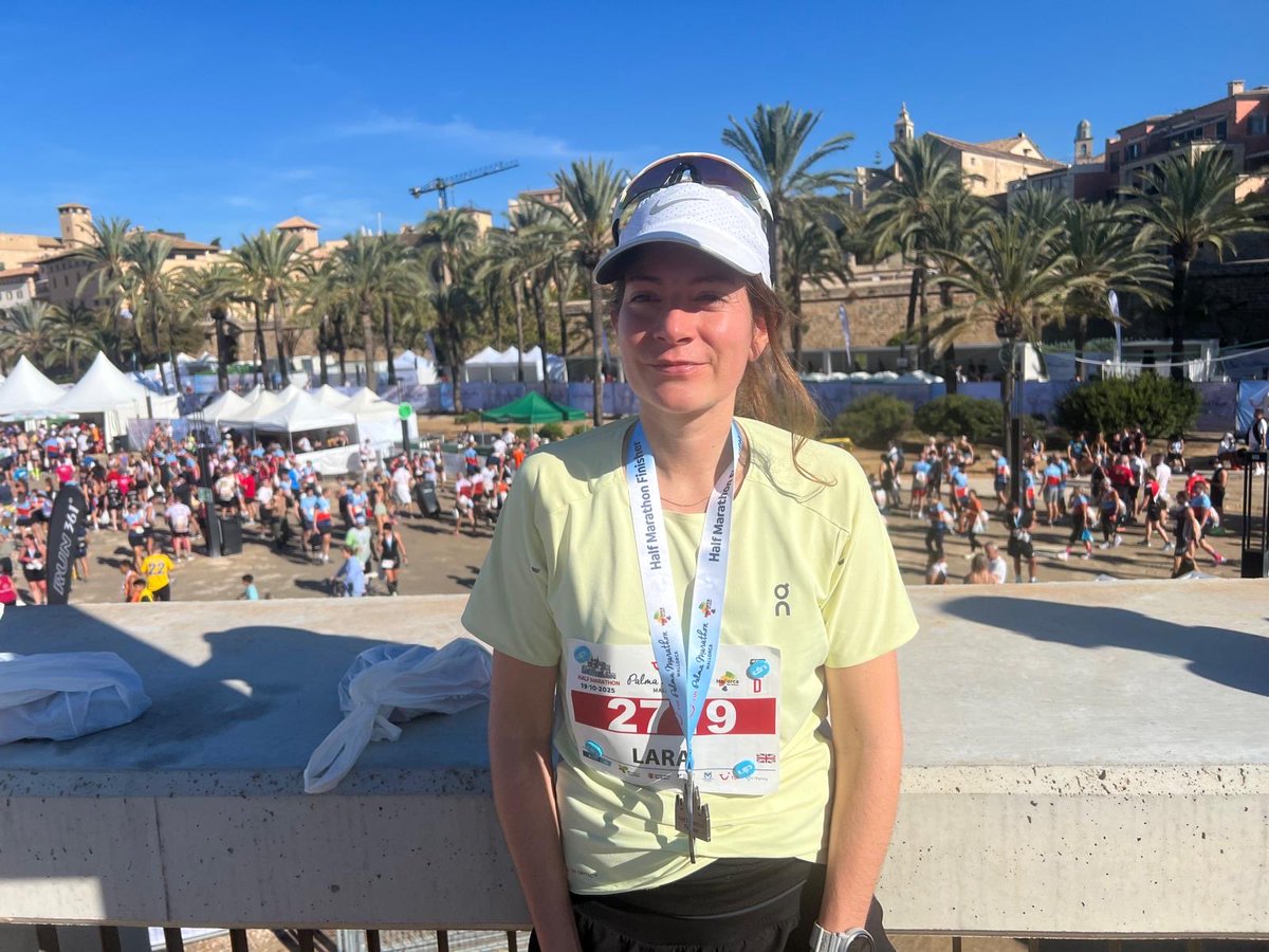 Palma half pb but not what I was aiming for. Too hot for me 🥴🫠 beautiful day though 🌅<a href="/PalmaMarathon/">TUI Palma Marathon Mallorca</a>