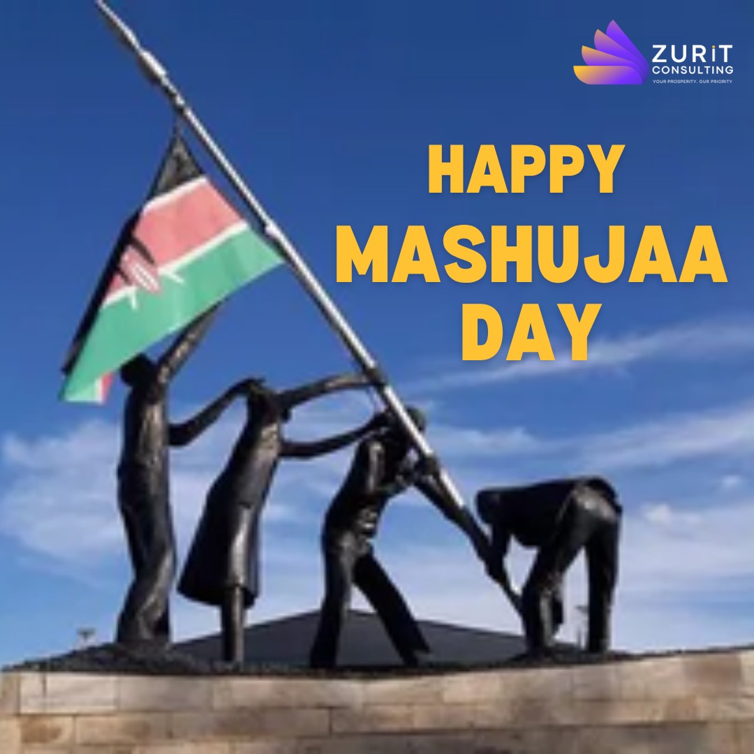 "Today we celebrate the heroes who built our nation — and the everyday heroes shaping its future. At Zurit Consulting, we empower individuals and organizations to rise, prosper, and lead with purpose.
🇰🇪 Happy Mashujaa Day from all of us at Zurit Consulting."