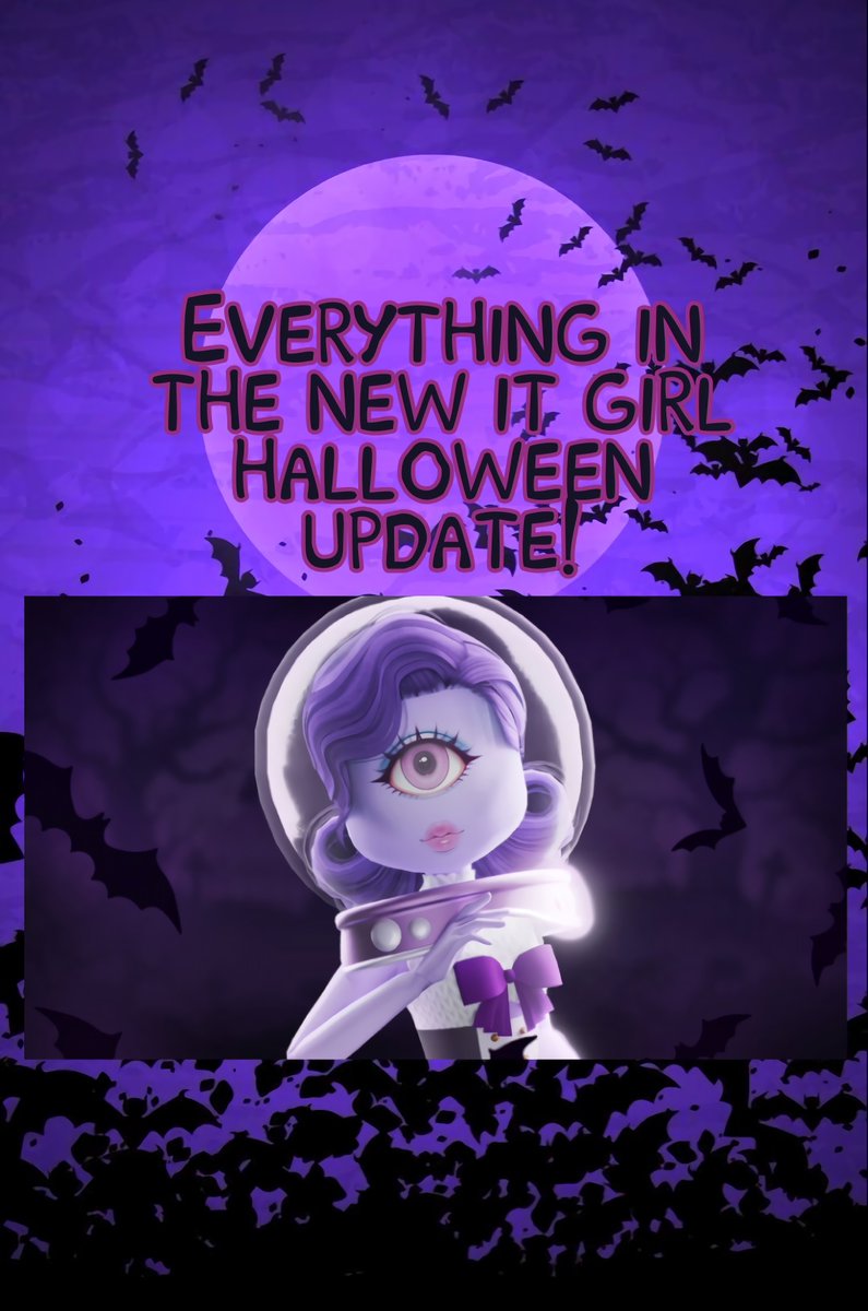 Reimorgan_'s tweet image. THE HALLOWEEN IT GIRL UPDATE IS OUT!! 💜✨
Here’s everything in the new update!
A Thread 🧵 
@ITGIRLRoblox #ROBLOX