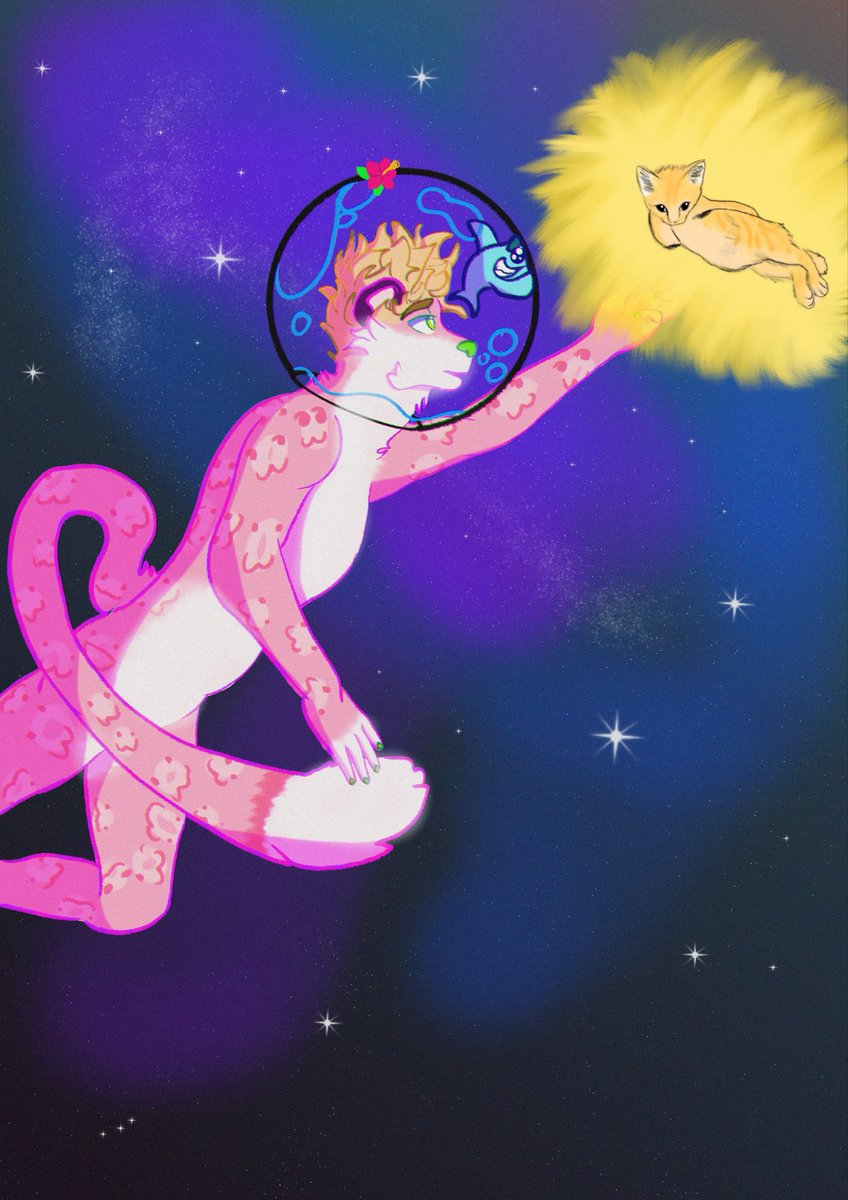 GoobyFun's tweet image. Reaching for the Stars pt 2

Featuring Clancy the Snow Leopard, Lance the Shark, and Eupert the kitten full of soup

#furry #furryart