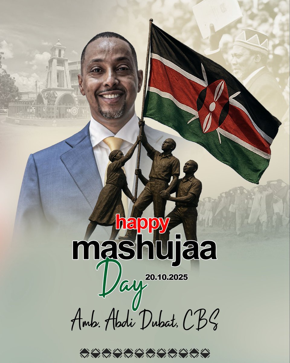 Happy #MashujaaDay 🇰🇪

Today we celebrate the courage, sacrifice, and vision of our heroes who made Kenya what it is today. May their legacy inspire us to be everyday heroes building unity, peace, and progress in our nation.

#MashujaaDay2025