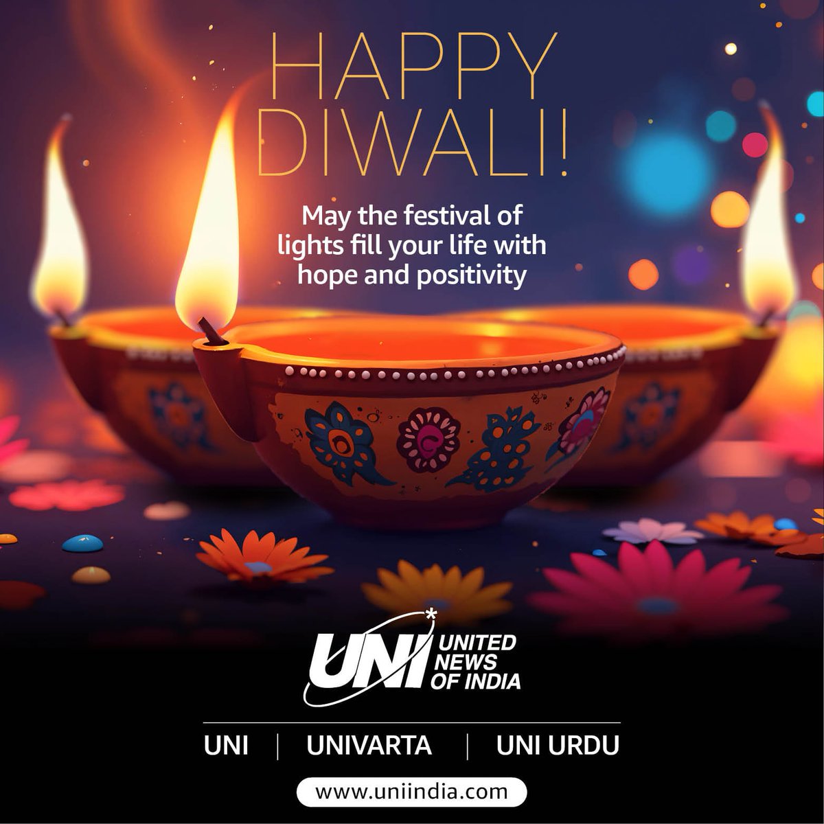 univartaindia1's tweet photo. दीपों का यह पर्व आपके जीवन में नई ऊर्जा, उजाला और समृद्धि लेकर आए। अंधकार पर प्रकाश की, असत्य पर सत्य की और निराशा पर आशा की विजय का यह पर्व आपके परिवार के जीवन को खुशियों से आलोकित कर दे।
✨ शुभ दीपावली! ✨
#Diwali2025 | #Diwali | #TeamUNI https://t.co/h0SVEuUypR