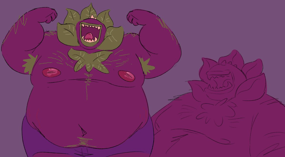 pvz fell off so i drew a fat chomper to feel better