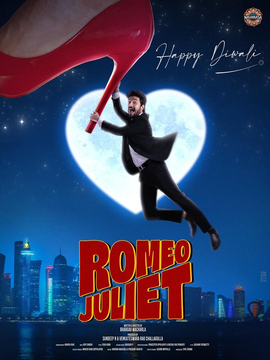 Iam__praneeth's tweet photo. Na friend writer ee cinema ki @prashanth0891 
Mana prabhas valla sister production designer and producer kuda prabhas relative
Toxic relationships and Genz confused relationships meedha cinema 

Music by @GopiSundarOffl 
Written and directed by @BhargavMacharla 
#RomeoJuliet https://t.co/UPAB31lmGV