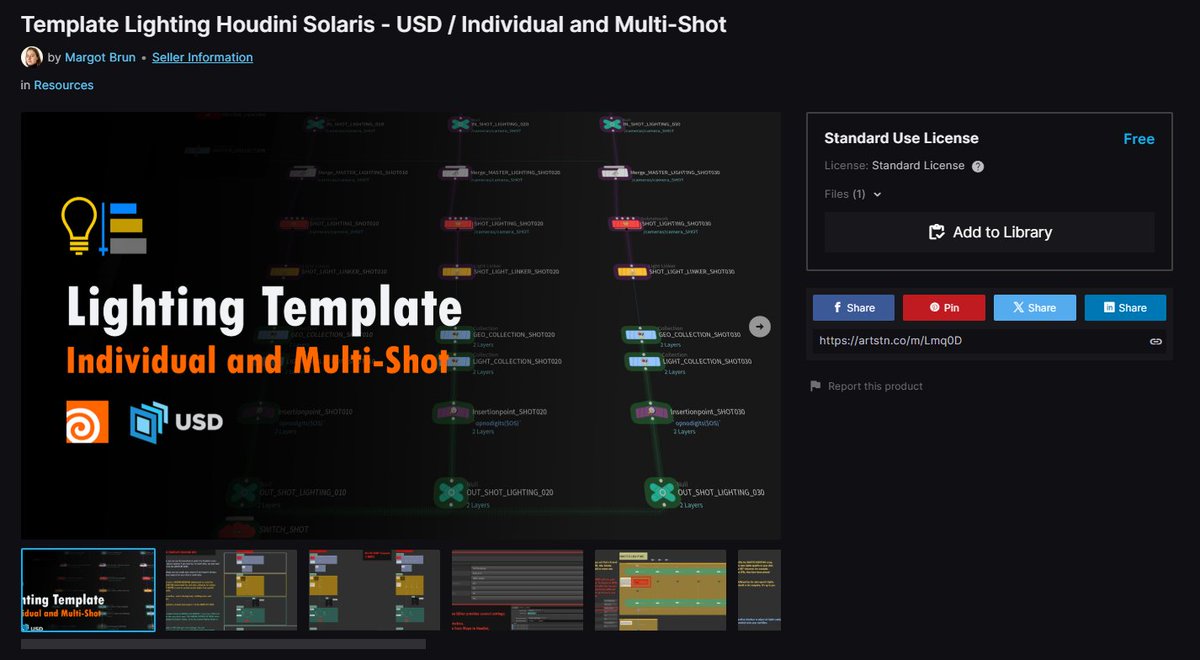 kuramaKageya's tweet image. こちらSolarisでのLightingのテンプレートになります！

ワンショットのみではなく、複数ショットのものもあるので、興味ある方は！

Template Lighting Houdini Solaris - USD / Individual and Multi-Shot
artstation.com/marketplace/p/…

#houdini #solaris #3DCG #背景制作