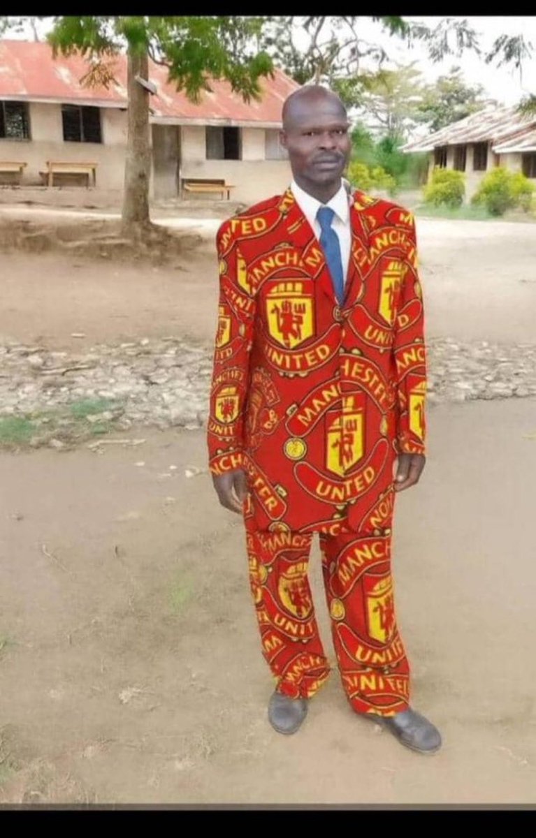 Manchester United fans on their way to work this morning