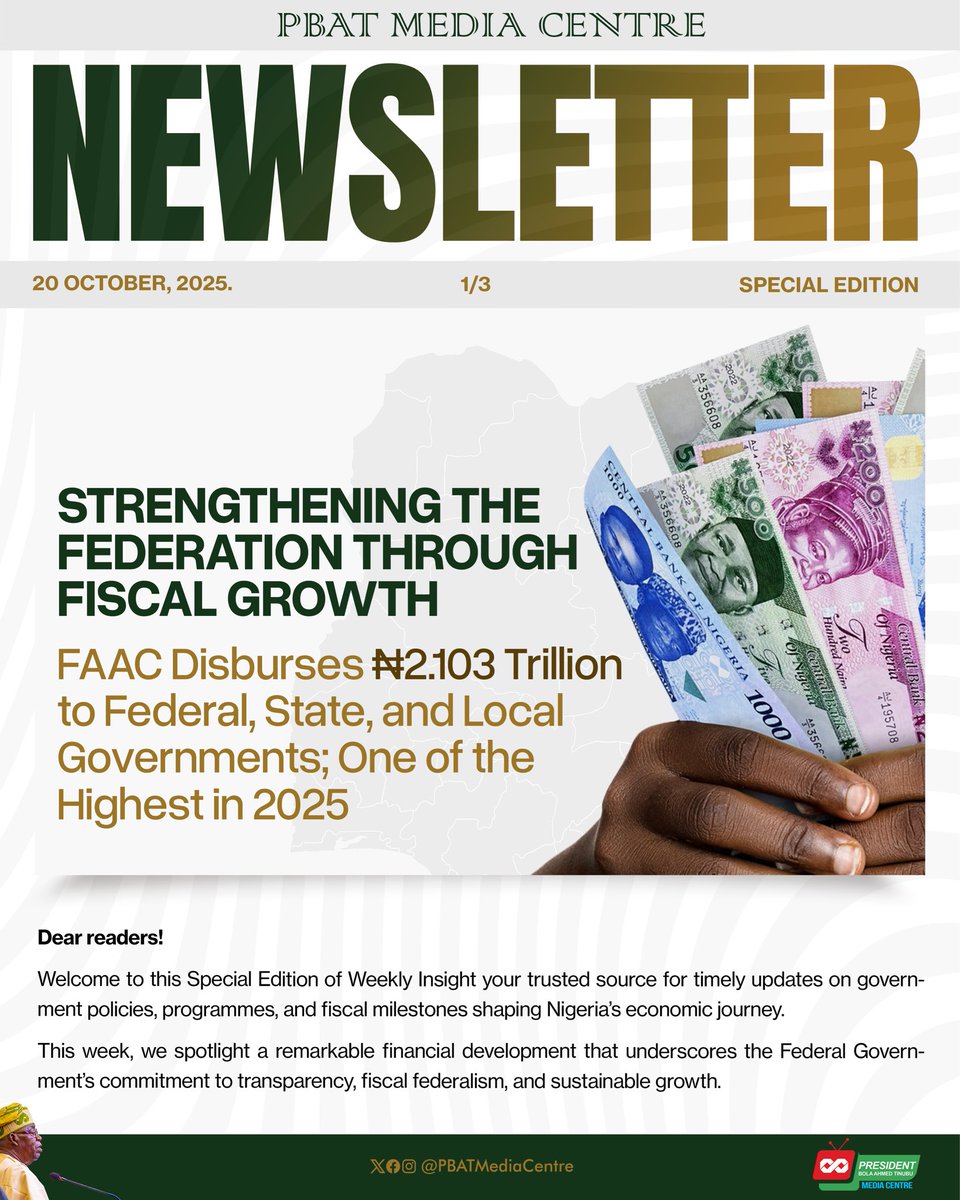 PBATMediaCentre's tweet image. [Newsletter 📩] - Oct. 20, 2025. 

Building Stronger States, Empowering Local Governments. 🇳🇬