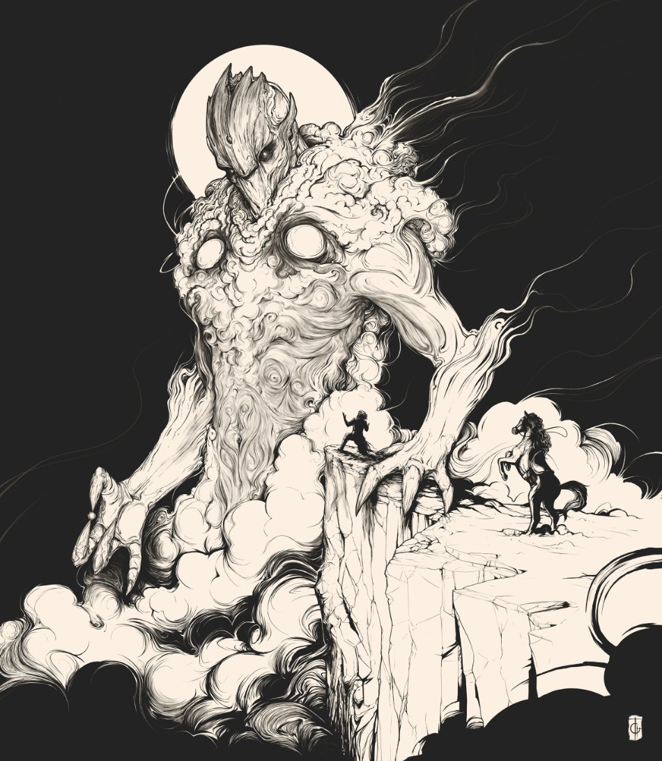 The Offering - Digitally hand painted.