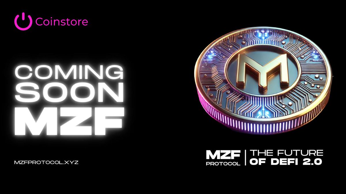mzf_protocol's tweet image. Urgent Update: Probit Exchange
"While our planned Probit listing will not be moving forward at this time due to circumstances beyond our control, we're excited to announce that MZF Protocol will officially list on Coinstore on November 21st, 2025.
Coinstore is a leading global…