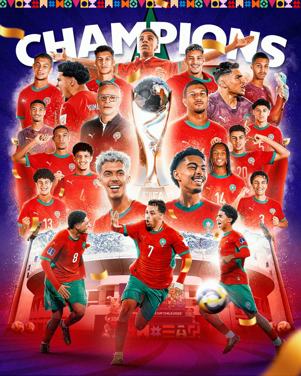 ألف مبروك للمغرب إنجاز عظيم وغير مستغرب من اسود الاطلس
