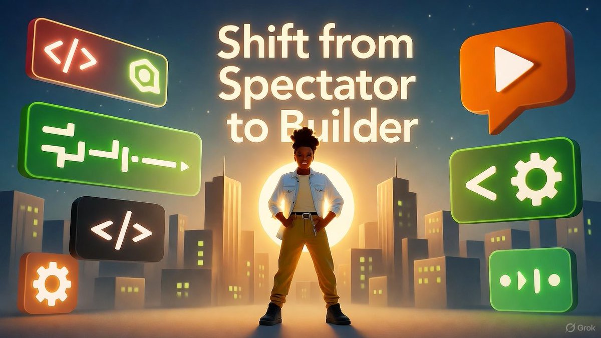 What To Do with This: Shift from Spectator to Builder

Knowing all this, what becomes useful to you immediately? Here’s what I would do: ⬇️