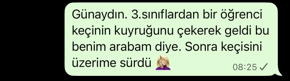 Köy öğretmeni olunca güne keçiyle başlıyorsun mesela 🐐🤦🏼‍♀️