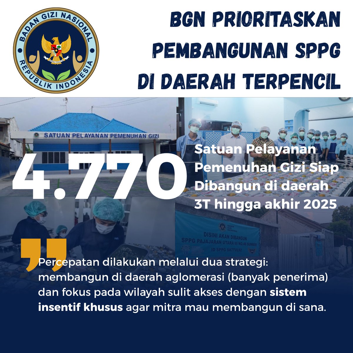 Patriot SPPG utamakan untuk pembangunan supaya lebih cepat dan sehat