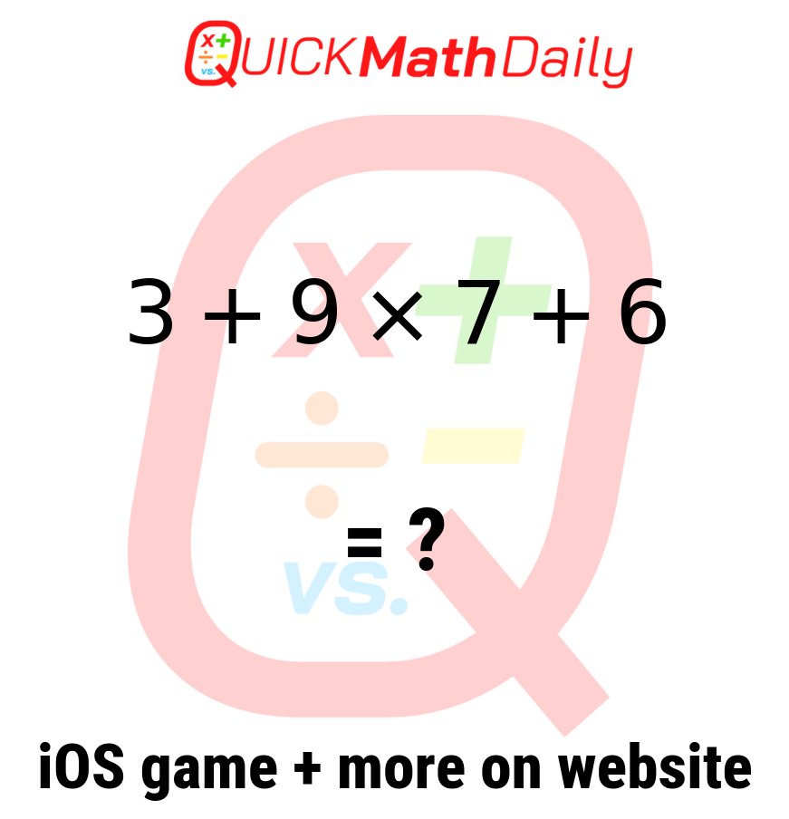 QuickMathDaily's tweet image. 🔍 Can You Outsmart This Math Problem? 🧠
Prove It By Commenting Below!👇
See more on QuickMathDaily.com 👀 ✅