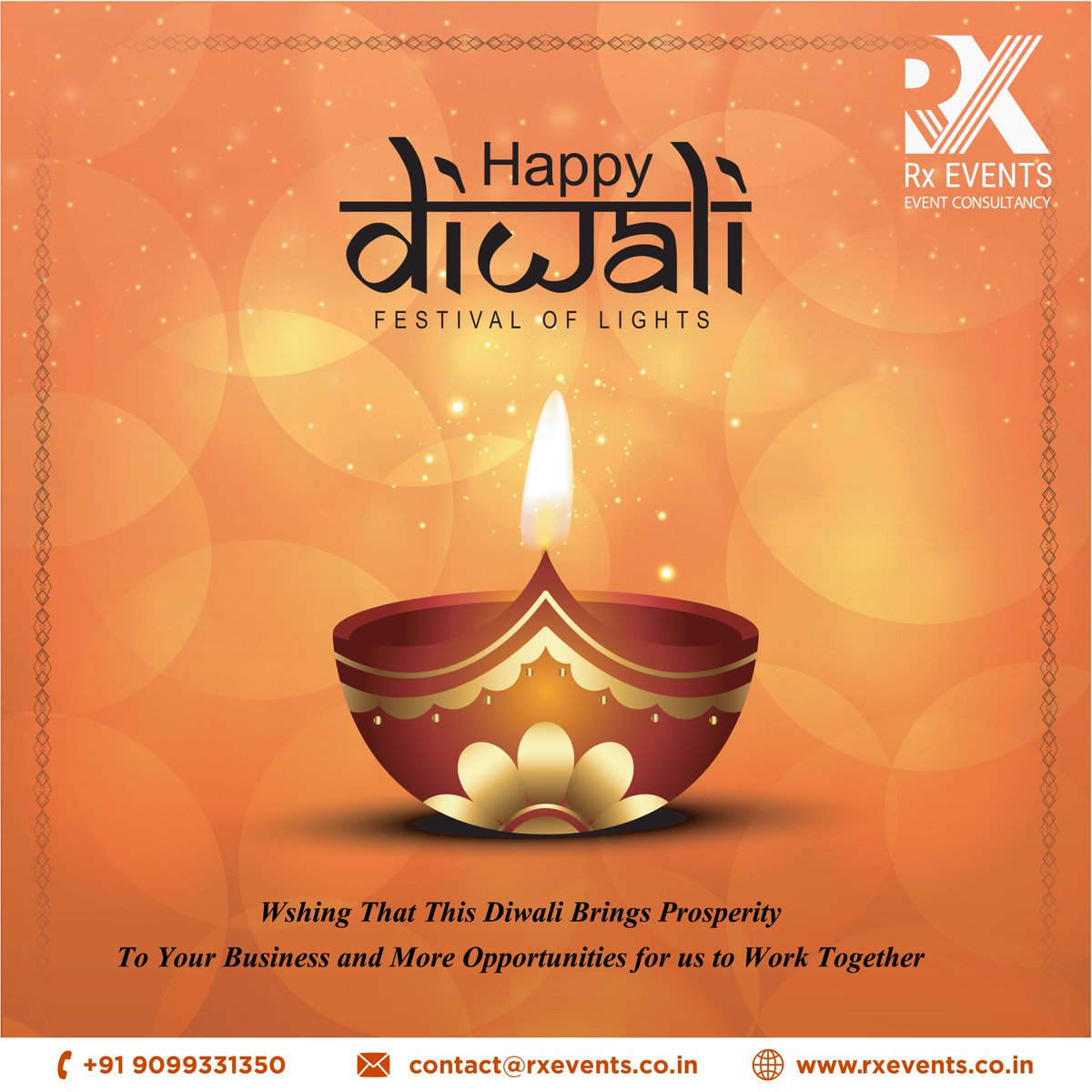 events_rx's tweet photo. This Diwali, let’s celebrate togetherness, prosperity and the spirit of new beginnings.

Team Rx Events wishes you a sparkling Diwali filled with happiness, health, and growth — both personally and professionally.

#HappyDiwali #FestivalOfLights #RxEvents #TogetherWeShine https://t.co/jbw7Js99IL