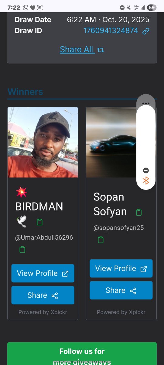 Danfaari (@danfaari) on Twitter photo Congrats Winners 
<a href="/UmarAbdull56296/">💥BIRDMAN🕊️</a> 
<a href="/sopansofyan25/">Sopan Sofyan</a> 
Please DM <a href="/online4556/">Trader M 😎</a> to claim your accounts.
xpickr.com/draw/176094132… #xpickr Congrats Winners 
<a href="/UmarAbdull56296/">💥BIRDMAN🕊️</a> 
<a href="/sopansofyan25/">Sopan Sofyan</a> 
Please DM <a href="/online4556/">Trader M 😎</a> to claim your accounts.
xpickr.com/draw/176094132… #xpickr