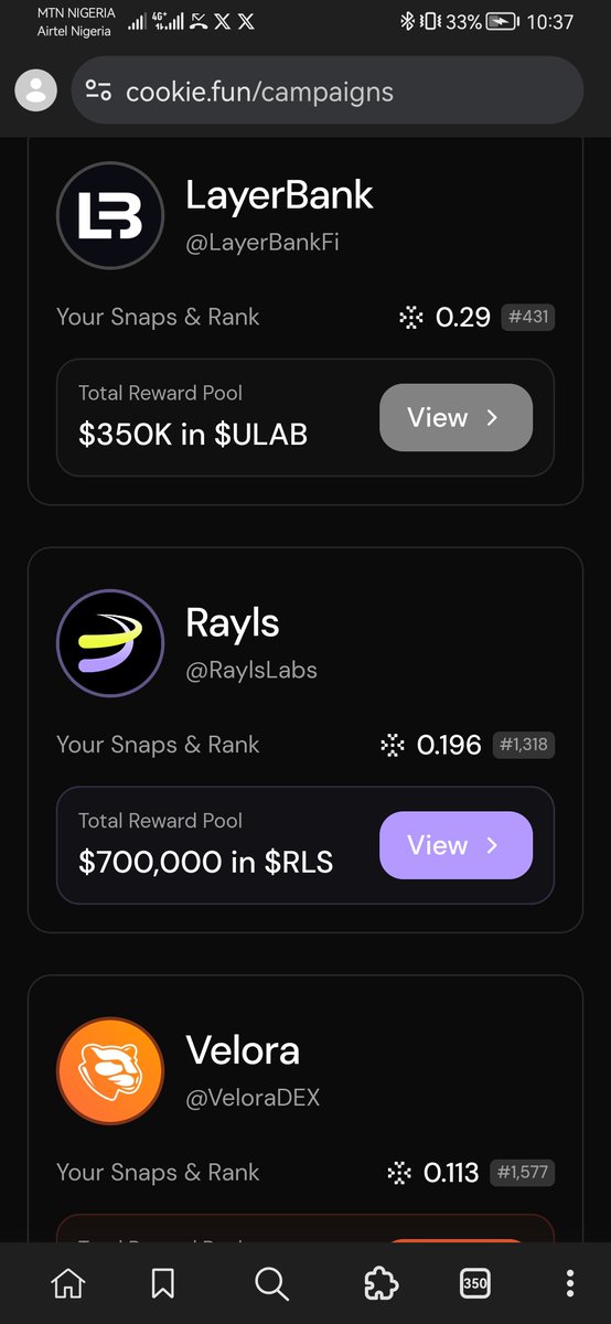 Abba_Adam_Garo's tweet image. Good Morning, Future of Finance!

Level up your crypto game on cookie.fun Engage with projects shaping DeFi:

1. LayerBank (@LayerBankFi)  $350K $ULAB
Unlocks cross-chain liquidity, lending, and borrowing. Key DeFi infrastructure.

2. Rayls (@RaylsLabs) $700K $RLS…