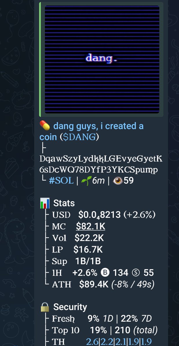 solwar01's tweet image. Is not toooo late stake it and make iittt on $DANG
CA&amp;gt;&amp;gt;
DqawSzyLydkkLGEvyeGyetK6sDcWQ78DYfP3YKCSpump

#เขมจิราต้องรอดseries #DOGE5l