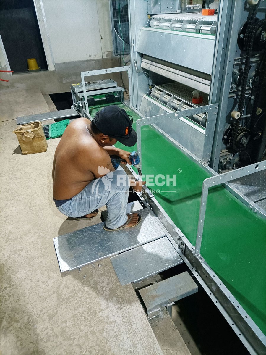 retechfarming's tweet image. 🇵🇭 New broiler project in the Philippines! 🐔💪
Using Retech’s chain-type H2200 automatic broiler equipment, this farm now enjoys:
✅ Fast and uniform feeding
✅ Clean environment
✅ Efficient harvest

#RETECHFarming #ChickenFarm #PoultryFarming #Philippines #broilerfarm
