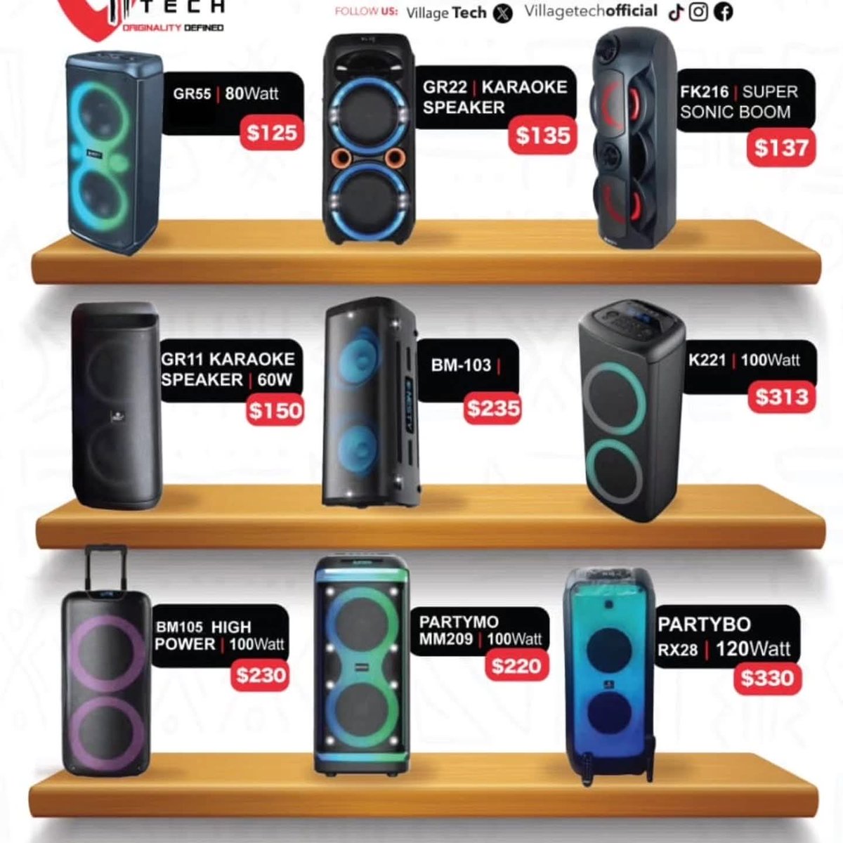 masibanda_'s tweet image. Level up your sound and storage! 🔊💾
From booming Bluetooth speakers to lightning-fast SD cards — @VillageTech has it all! 💯
#TechAtItsBest #NestySpeakers #SanDisk