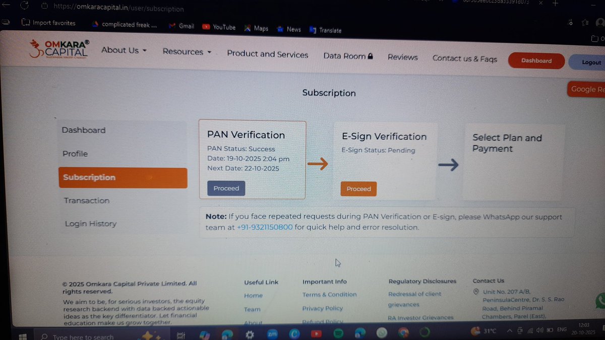 DevNogia's tweet photo. @omkaracap I have generated 2 time agreement and still asking same msg. I have informed ur team and unfortunately they r not able to resolve it. https://t.co/480R0Smbdj