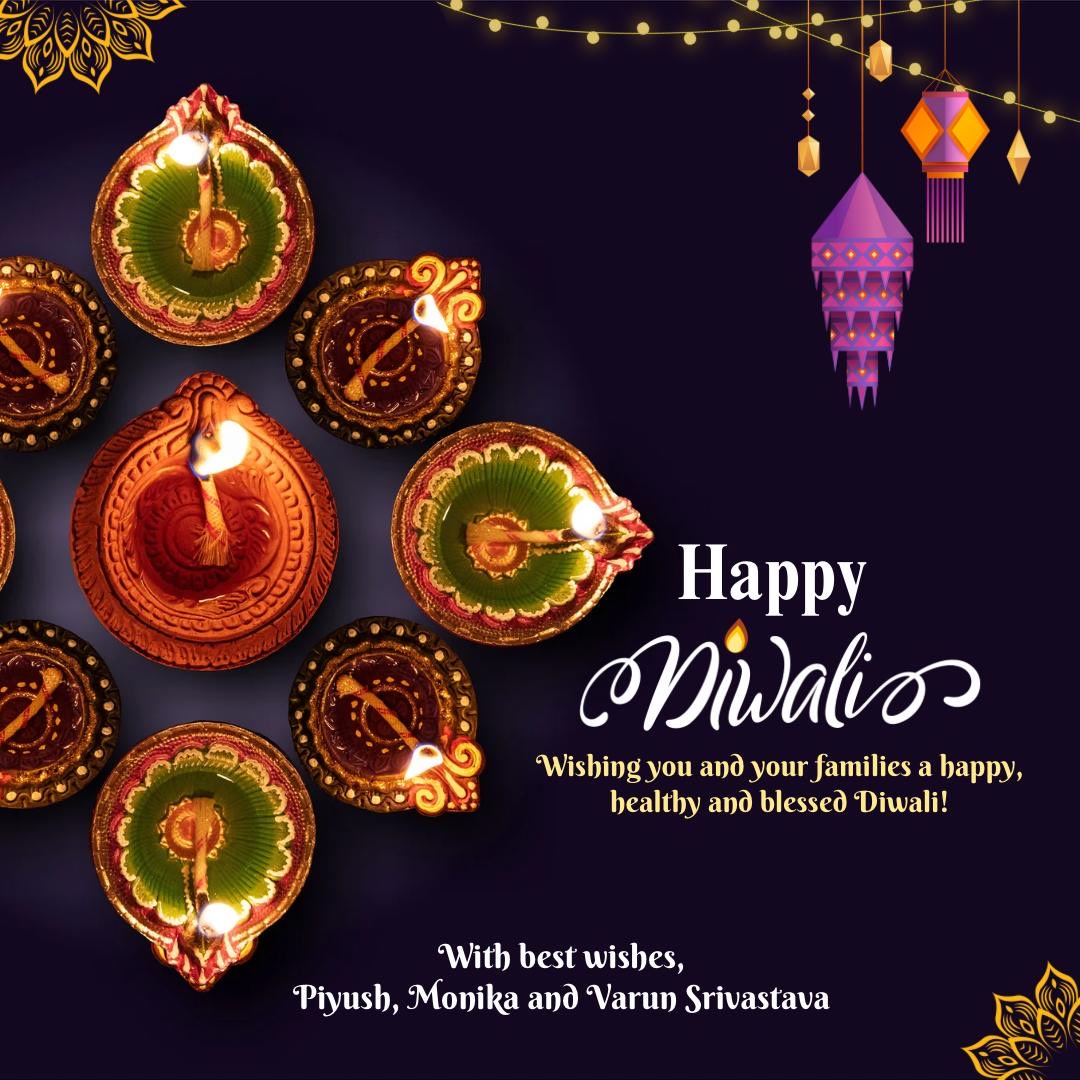 Wishing everyone a happy, healthy and bright Diwali!