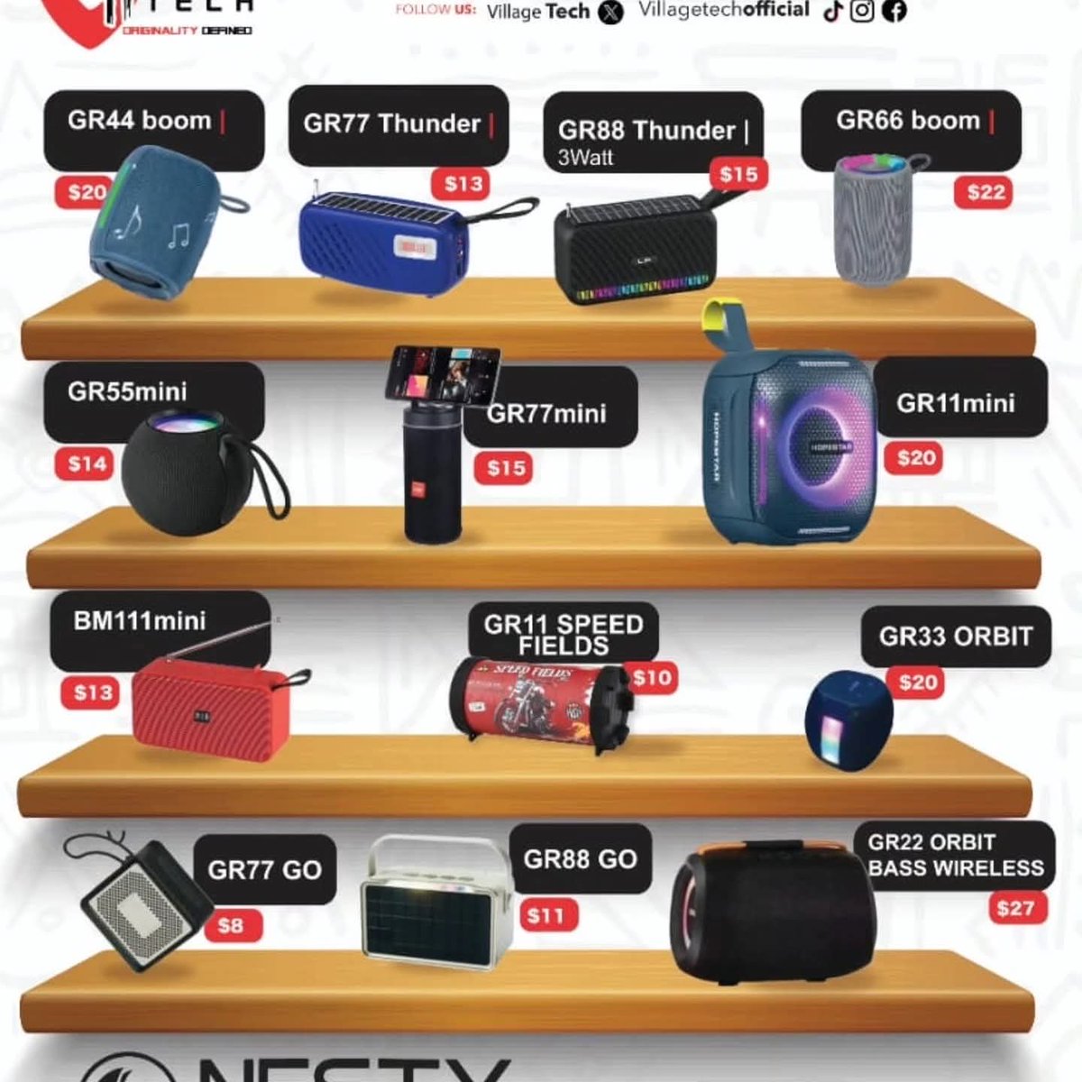 shumbakadzi_zim's tweet image. Level up your sound and storage! 🔊💾
From booming Bluetooth speakers to lightning-fast SD cards — @VillageTech has it all! 💯
#TechAtItsBest #NestySpeakers #SanDisk