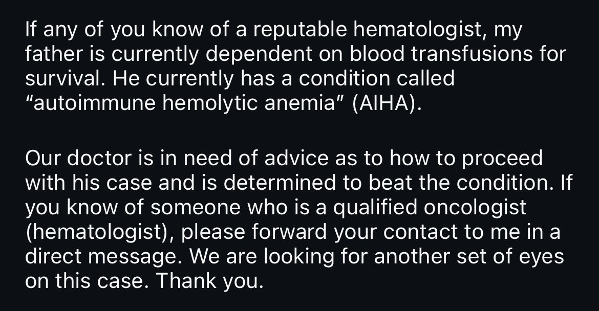 Hi everyone,

TwitchCon recap to come soon but my family is dealing with an emergency right now so I’m asking for help.

My uncle has been navigating a very difficult, precarious health situation (see below for info from my cousin) and hoping someone out there can help us- this