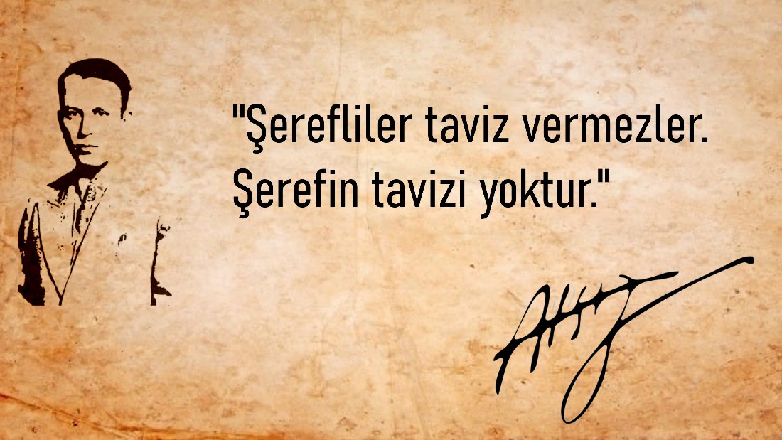 ❝Şerefliler taviz vermezler. Şerefin tavizi yoktur.❞

| Hüseyin Nihâl Atsız