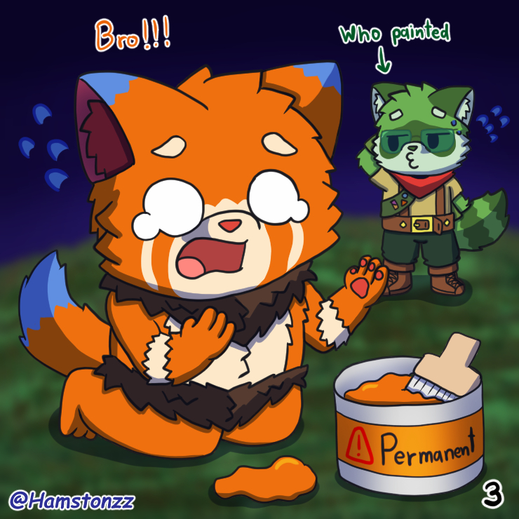 A cute short comic from my latest post after we went trick or treating >3<

with <a href="/kodomokami001/">Kodomokami 🔞</a> 

Always looking for #artmoots #furrymoots
————————————
#Halloween #Teemo #Kodomo #Hamston #Gnar #Lol #furry #furryart #Fursona #moots #shot #comic