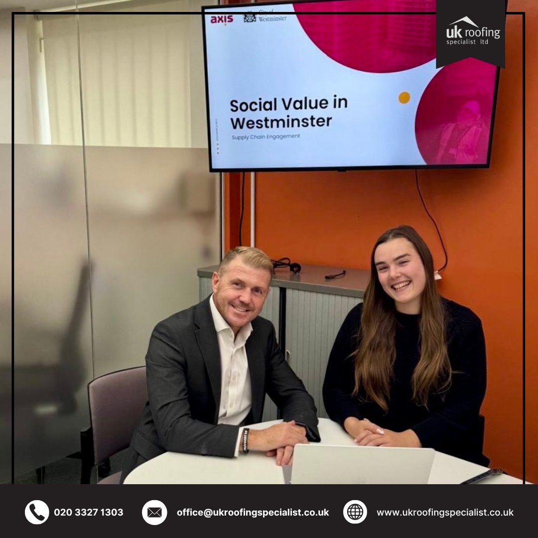 🤝 Great meeting with Vera from Axis!
We’re exploring how UK Roofing Specialist can support communities in Westminster through real, meaningful collaboration. 🏘️✨
Exciting things ahead - watch this space! 👀
#GivingBack #UKRoofingSpecialist #CommunityFirst