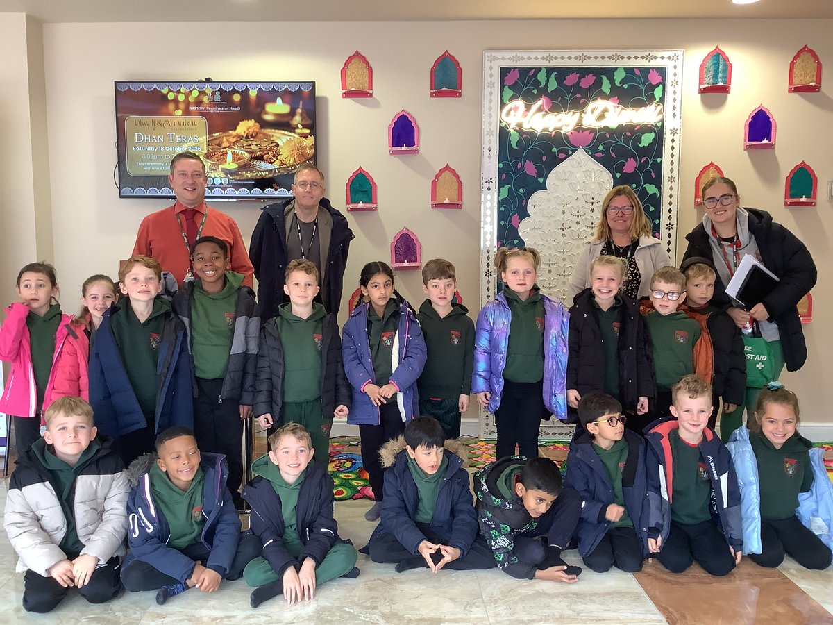 We had a great visit this morning with Y2 at the BAPS Shri Swaminarayan Mandir in Preston to see how they celebrate Diwali. Thank you for welcoming us.