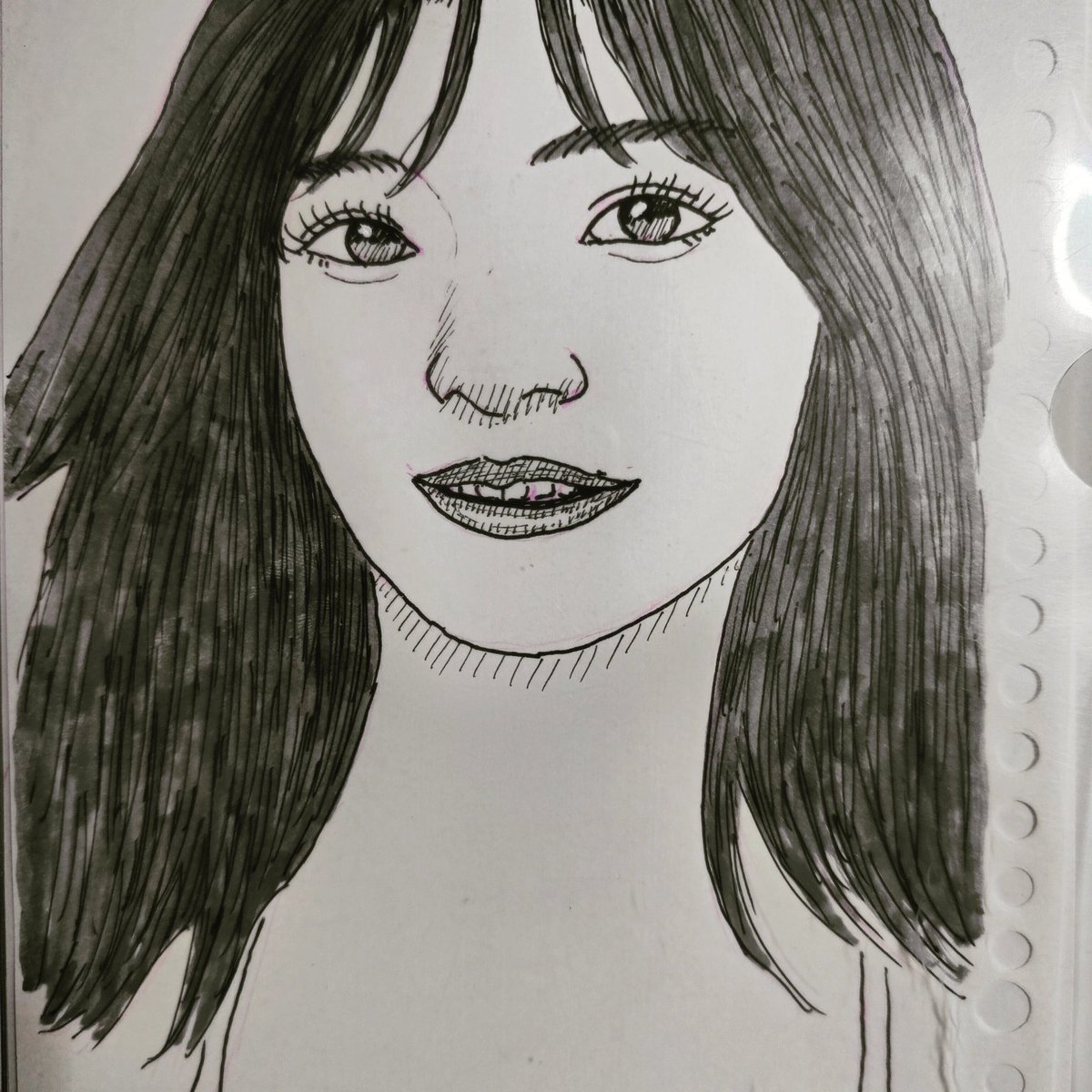 作者不詳　ペン画 アンサー on X: 