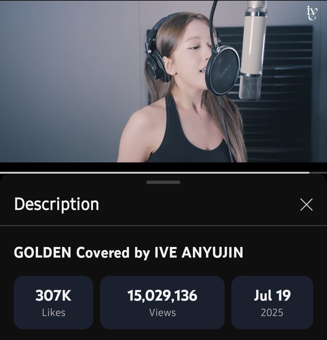 ANYUJIN_GLOBAL's tweet image. 🏆 #ANYUJIN “Golden” cover has surpassed 15 MILLION views and 307K likes on YouTube! ✨
Congrats YUJIN! 🥳❤️
🎥youtu.be/AuaABDWFs_8?si…
#안유진 #IVE #아이브