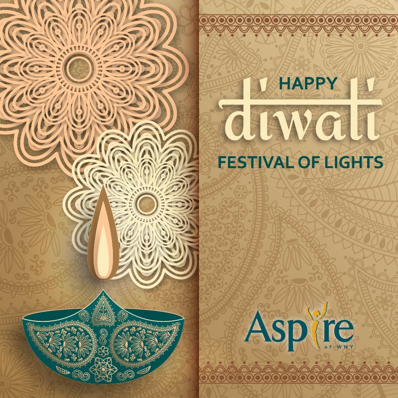 Happy Diwali from all of us at Aspire of WNY! May your days be filled with love, light, and laughter.