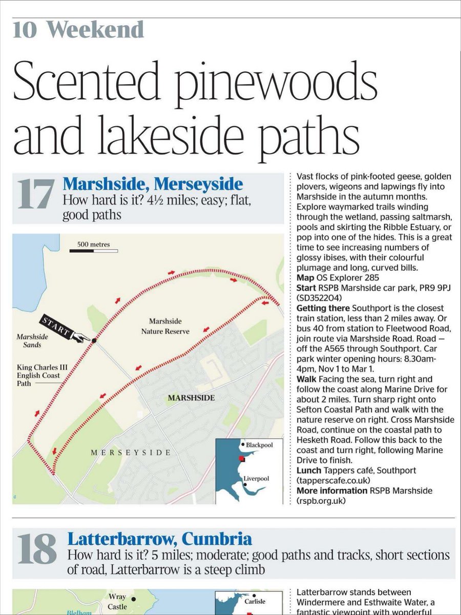TappersCafe's tweet image. We’re in The Times! 🗞️
Made up to be featured as the place to stop for lunch after an autumn walk around Marshside Nature Reserve and the King Charles III Coast Path 🍂☕️ 
Open Tue–Sat 10–4
tapperscafe.co.uk
#Southport #TappersCafe #Marshside #SeftonCoast #AutumnWalks