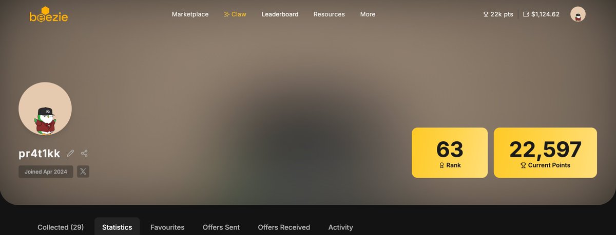 One of the biggest things in Q4 for <a href="/beezie_io/">Beezie</a>  is our Points program and the introduction of the All Time leaderboard.

While we were heads down in the Opensea Claw, we had a few updates wanting to be shipped since ages.

We finally launched that last week and here is a recap