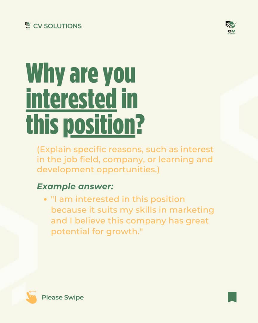 cvsolutionsng's tweet image. Getting to the interview stage of job hunting has to be the easiest part.
Passing the interview, that is where the real work is!!
Want to stand out from the crowd and land your dream job? Let's dive into the art of answering interview questions with confidence and charm!🌟