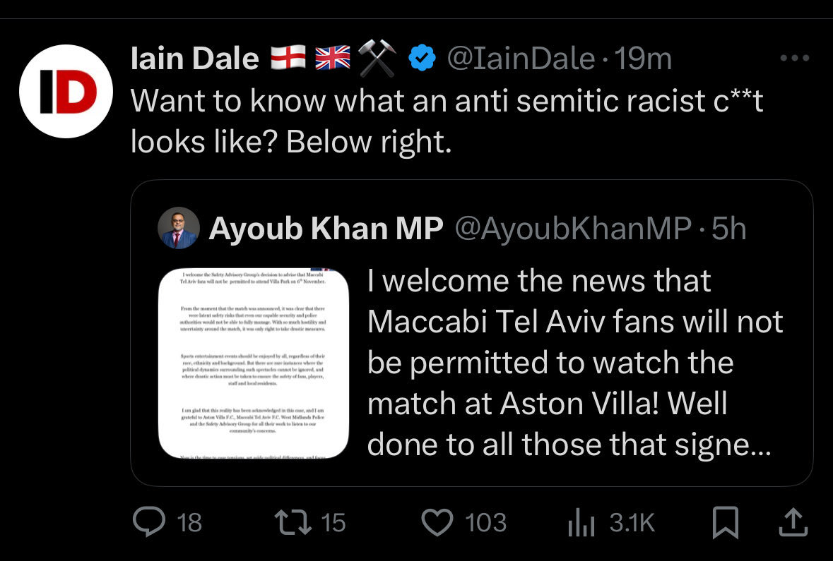 Hey <a href="/IainDale/">Iain Dale 🏴󠁧󠁢󠁥󠁮󠁧󠁿🇬🇧⚒️</a> why have you now deleted this?