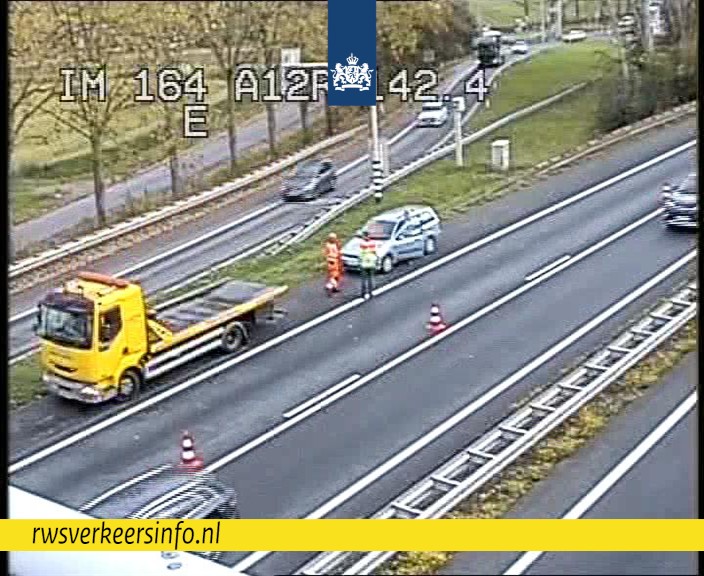 Ongeval op A12 richting Arnhem bij Zevenaar