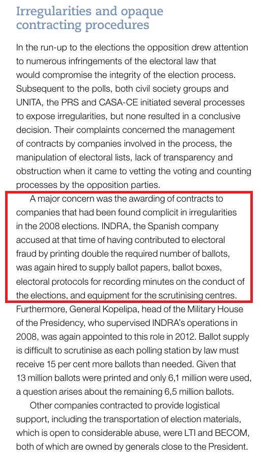 🔴 HEMOS PILLADO EL FRAUDE ELECTORAL 

El fraude moderno no va de urnas, va de protocolos paralelos.

<a href="/GuillermoRocaf1/">Guillermo Rocafort</a> lo clava: Existe un protocolo legal (la tapadera) y otro oculto, donde se cocina el resultado real.

En Angola ya lo hicieron (informe ISS 2013): un sistema