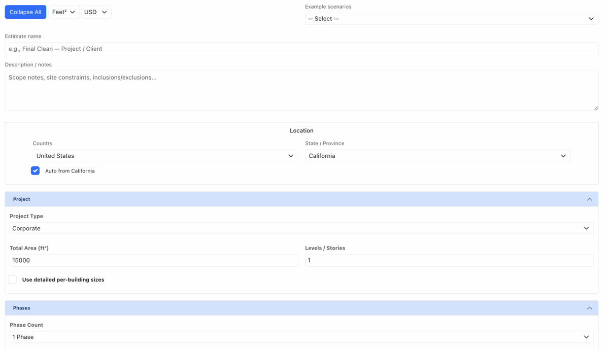 Ganarpro_'s tweet photo. Estimate Setup Section — top portion of your job estimate.
📋 Estimate Name: Name your job (e.g. Final Clean – Google Office Project)
📝 Description/Notes: Add details, constraints, or inclusions/exclusions

#ConstructionTech #Estimating #ProjectManagement #CleaningBusiness https://t.co/A6qdX5cMP3
