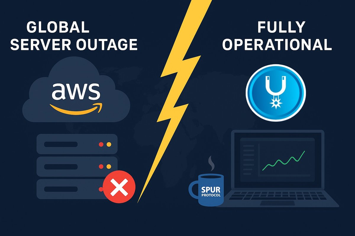 Ibrahkiprotich's tweet image. Despite the ongoing AWS global server outage, all @SpurProtocol systems remain fully operational.
Now imagine how smooth and efficient the SON Blockchain will be; Users will enjoy uninterrupted experiences, even during major crypto interactions.
#SpurProtocol