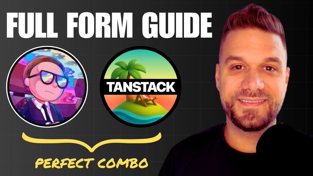 theorcdev's tweet image. ⚔️ New Tutorial Alert!
Learn how to build modern, maintainable forms using the new @shadcn Field component + @tan_stack Form.
Step-by-step, with explanations & official docs.
Link below 👇