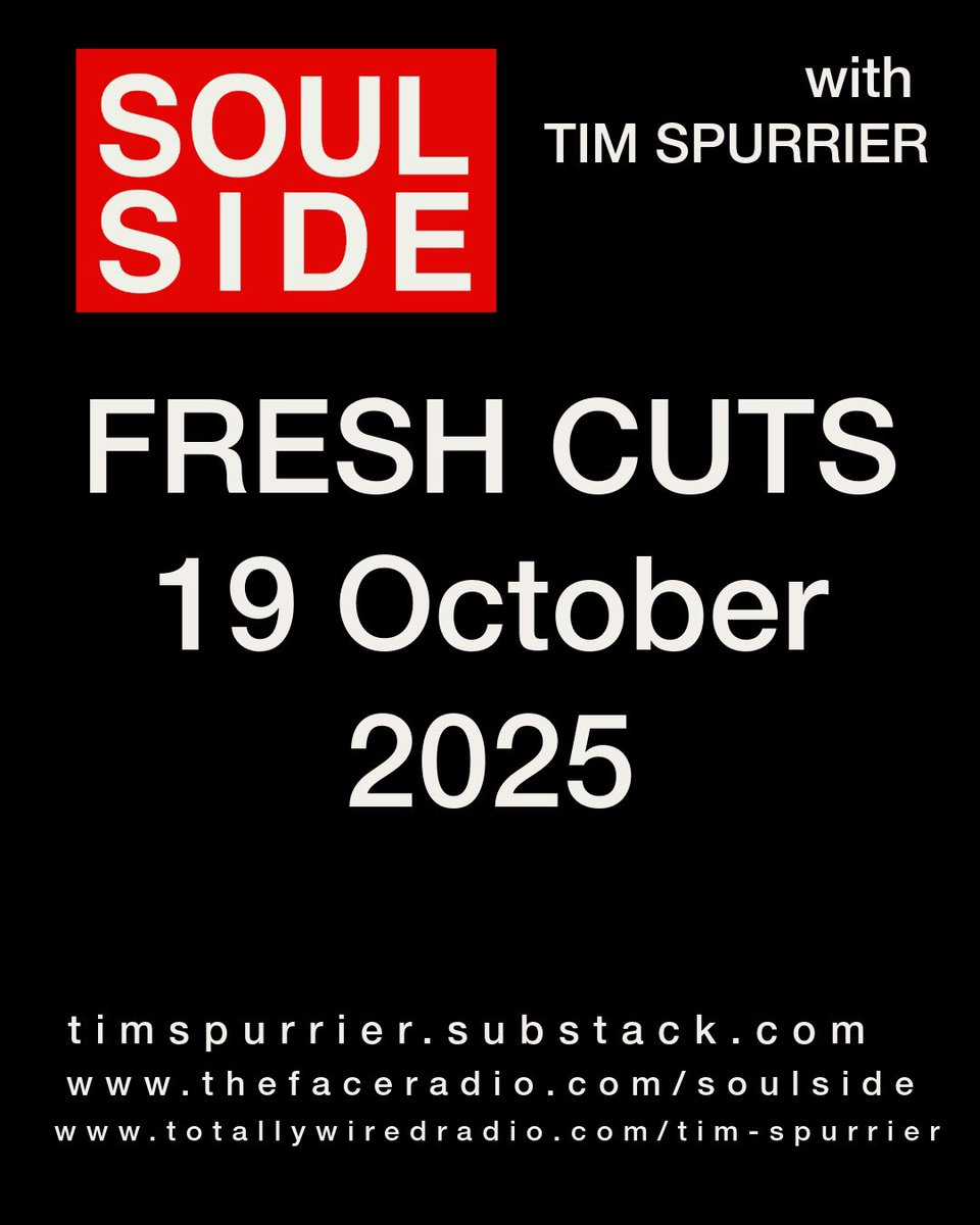 This week’s Soulside Fresh Cuts: new grooves from Don Was, Wanda Felicia, The Womack Sisters, Tribeqa, Magnus Carlson, Lance Ferguson + more.
Full notes: timspurrier.substack.com
Listen: thefaceradio.com/soulside/

#soulside #freshcuts #soul #jazz #funk #newmusic