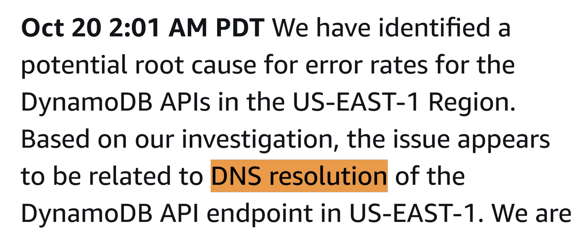 arpit_bhayani's tweet image. dns strikes again.
