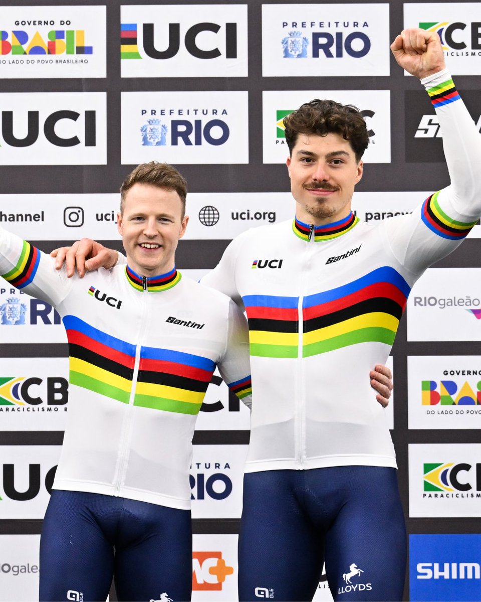 Welsh Tandem Stars Shine in Rio! 🇧🇷

James Ball and Steff Lloyd delivered a stunning performance at the 2025 UCI Para-cycling Track World Championships in Rio, winning two golds and one bronze for Great Britain. 🥇

The Welsh duo stormed to world titles in the Men’s B 1km Time